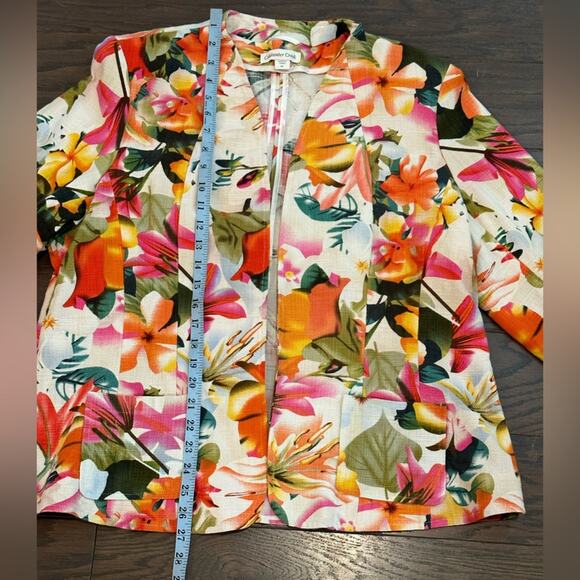 Coldwater Creek Vibrant Floral Jacket Size XL NWOT - Picture 5 of 9